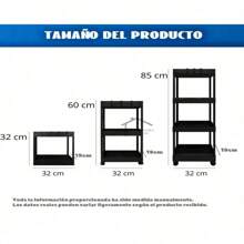 Estante Móvil con Ruedas y Diseño Rectangular – Disponible en 2, 3 y 4 Pisos, Solo Modelos de 3 y 4 Niveles con Ruedas Móviles Ideal para Espacios Reducidos - Estante Organizador Multifuncional Rectangular con Ruedas – Configuraciones de 2, 3 y 4 Pisos para Almacenamiento Inteligente