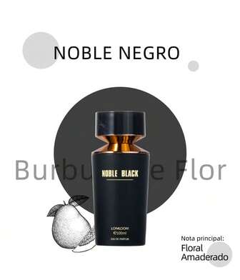 LONKOOM Lonkoom Noble Black - 100 ml EDP, profumo da uomo, fragranza legnosa e aromatica, regalo ideale per gli uomini, lunga durata
