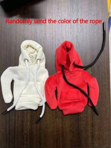 1pc 2025 New Design Car Gear Shift Knob Cover, Fashionable Mini Hoodie Sweatshirt, Car Gear Shift Head Decor, Interior Accessory