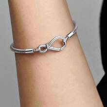 New S925 Silver Snake Bone Chain, Suitable For DIY Beads & Women Fashion Exquisite Bracelet - Silver - View 2