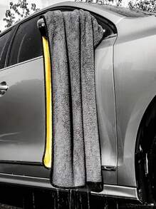 1 pieza Toalla de microfibra superabsorbente para limpieza de autos - Toalla mullida y gruesa de tamaño extra grande para pulido y cuidado del auto y limpieza del hogar, sin necesidad de electricidad, ideal para uso en exteriores, baño, cocina y patio