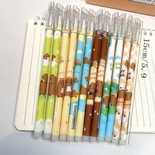 12/6/3 Stück Capybara Cartoon löschbare Gelschreiber, löschbare Kugelschreiber, Studentenbedarf, Schul- und Büromaterial, Prüfungsstifte, Markierstifte, unerlässliche Schulmaterialien für den Schulanfang