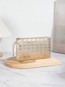 Fashionable Women's Clutch Bag, Retro Summer Beach Long Wallet, Phone Pouch, Home Storage Bag - Gold - View 1