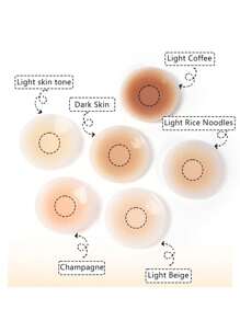 2pcs 8.5cm Reusable Washable Non-Adhesive Silicone Nipple Covers