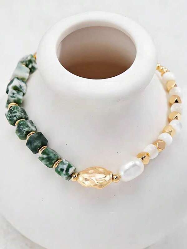 New Fashionable Jewelry Bracelet, Modern Chinese Retro Jewelry Pearl Bracelet For Women, Mother-Of-Pearl Beaded Bracelet, Exquisite Light Luxury Accessory, Great Gift Item, Graceful Style