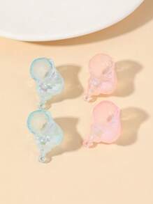 4pcs/8pcs/12pcs/Pack Resin Seashell DIY Pendant, Bohemian Style Summer Beach Essential, Can Be DIY For Necklace, Bracelet, Earring, Phone Case, Keychain, Bag Decor, Versatile