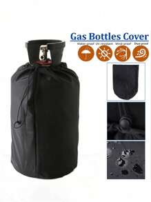 1pc Oxford Cloth Gas Tank Cover Waterproof Dust-Proof Gas Bottles Cover With Drawstring Camping Gas Stove Protective Cover