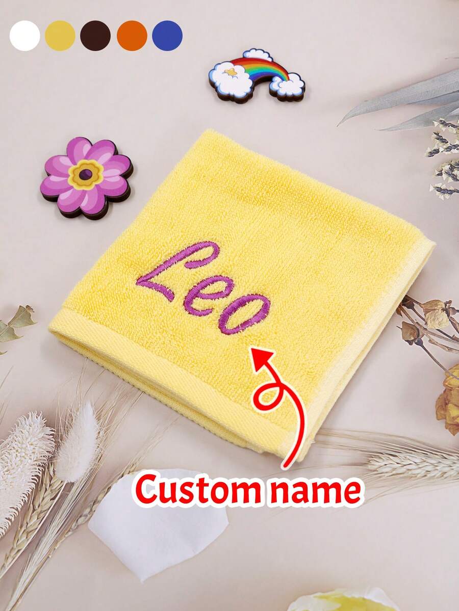 LICVIC 1/2 Personalized Face Towel, Embroidered Face Towel, Customized Face Towel, Children's Gift, 30x30 Cm, Unique And Ideal Gift - Style a - View 1