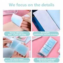 2/3/6/10pcs Cold Gel Pads For Forehead, Physical Cooling Relief, Headache Soother, Heatstroke Prevention, Suitable For Outdoor Activities, Sports, Summer Travel, Outdoor Work (Same Cartoon Packaging)