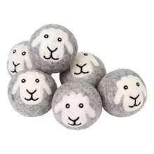 1/3pcs,Packed With High-Quality Organic Drying Balls - Grey Sheep Design, Reusable Fabric Softener For Laundry, High Quality Washing Machine Accessories