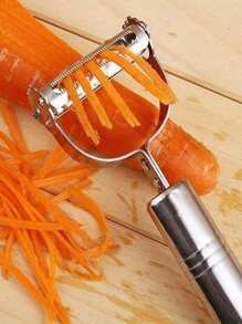 1/2 Pcs Stainless Steel Vegetable Peeler - Sharp, Kitchen Tool, Multi-Functional Veggie & Fruit Stem Cutter, Easily Peel Potatoes, Carrots, Cucumbers- Ideal For Home, Restaurant And Hotel