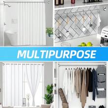 1pc Shower Curtain Rod,Shower Accessories,Tension Rod,Shower Cubicle,No-Punch,Easy To Install,One Side Adjustable Home Bathroom Decor Fall Decor Bathroom Accessories Back To School