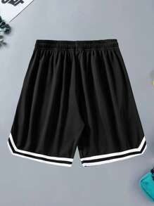 Pantalones cortos de baloncesto deportivos de verano para hombres, shorts bermudas con cordón elástico de malla de secado rápido
