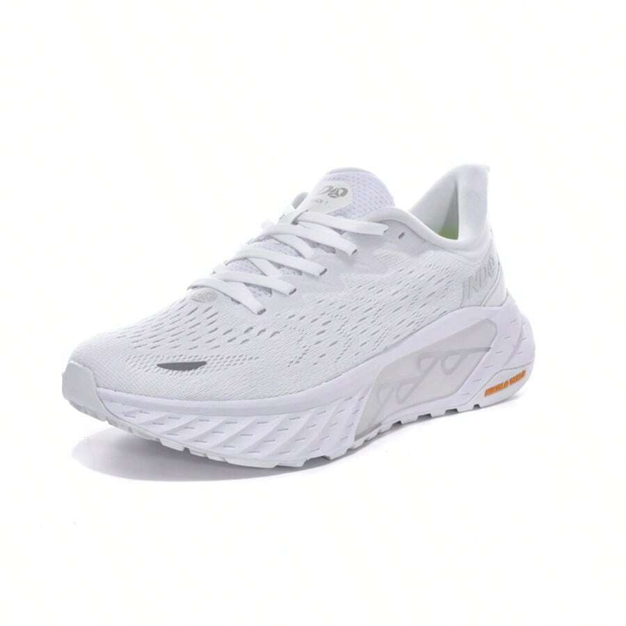 JNDO Whale Motion Men & Women Running Shoes, Shock-Absorbing Air Cushion Outdoor Hiking Casual Sneakers - White - View 1