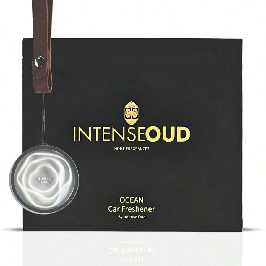 Ocean - Sea Elegance Scented Hanging Car Freshener By Intense Oud | A Fresh Scent That Transforms Your Car Into An Oceanic Haven. - 花卉印花 - 查看 1