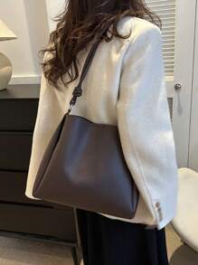 Light Luxury New PU Fashion Design High-End Tote Bag, New Fashionable Big Bags For Women