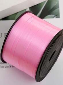 1pc Plain Balloon Ribbon, Pink Plastic Balloon Tie Strip, For Party Decor,