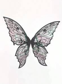 1 pieza Alas de hada con mariposa de lámina caliente, adecuadas para todo tipo de fiestas, bares, cosplay, festivales de música y Halloween