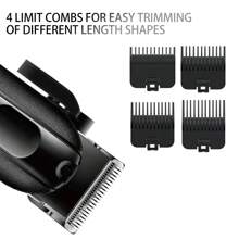 [Rechargeable Grooming Kit] USB Rechargeable Professional Men's Grooming Kit | Hair Clipper With Digital Display, Lithium Battery, Precision Trimming & Styling Tool, Includes Limit Comb - Ideal Holiday Gift,Battery Capacity: 1200mAh+600mAh+500mAh