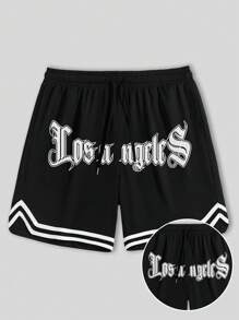 Nuevos shorts deportivos de verano para hombres, casuales, para entrenamiento, tipo jersey, con estampado de estilo novio, ropa de gimnasio para hombres, con cordón en la cintura, shorts de baloncesto, pantalones deportivos ligeros y elásticos perfectos para baloncesto, béisbol, entrenamiento, carreras, fitness, actividades al aire libre