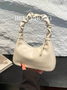 Fashionable Versatile Simple Pleated Strap Women's Shoulder Bag/ Underarm Bag - View 8