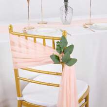 1pc Multicolor Chiffon Table Cloth, Wedding Table Decor, Transparent Extra Long Chiffon Table Cloth With Silver Glitter, Boho Style Table Cloth, Soft Gauze Tablecloth Suitable For Wedding Party, Baby Shower, Bridal Shower, Valentine's Day, Easter, Thanksgiving, Christmas, New Year, Tea Party, Anniversary, Holiday And Other Special Occasions