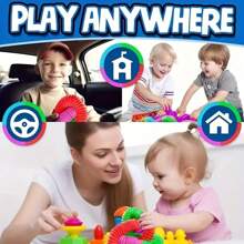 12pcs Sensory Fidget Toys, Colorful Stress Relief Toys, Fine Motor Skill & Learning Toys, 2025 Best Gift Creative And Unique, Random Color Basket Filler