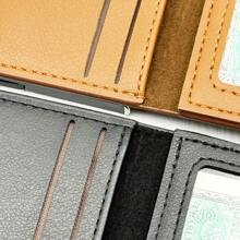 Husă pentru carduri RFID din aluminiu la modă pentru bărbați 1 bucată, portofel pentru carduri cu blocare magnetică cu sloturi multiple