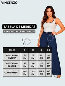 Women's Tailored Trousers High Waist Wide Leg Pants With Belt Casual Elegant - 藏蓝色 - 查看 2