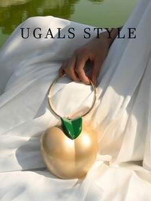 奢华情人节花朵新娘婚礼钱包派对舞会手包盒手提包甜美女士晚宴流浪包斜挎包 - 金色 - 查看 2