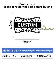 1pc Personalized Metal House Number, Custom Home Address Number Sign, House Number Plate, Wall Art, Housewarming, Birthday, Thanksgiving/Mother's Day/Father's Day, Personalized Gift For Family/Friends - Multicolor - View 26