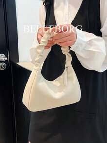 Fashionable Versatile Simple Pleated Strap Women's Shoulder Bag/ Underarm Bag - View 3