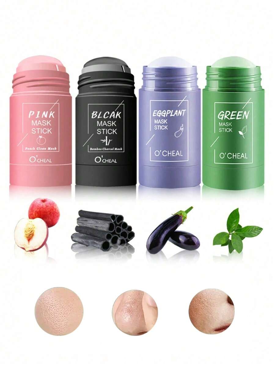 O'CHEAL 40g Solid Mask Stick - Deep Cleansing, Pore Clearing, And Nourishing Face Mask For Glowing Skin - Convenient, Travel-Friendly, And Easy To Use - 彩色 - 查看 1