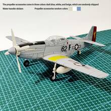 1架组装模型飞机 - 塑料材质 - 多种型号和颜色可选，1:48比例军事战斗机/轰炸机组装模型玩具 - 成人收藏级战斗机模型装饰 - 玩具车 - DIY战斗机 - 适合作为节日礼物 - 复活节、圣诞节礼物