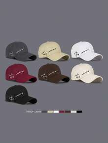 1pc & Versatile Letter Embroidery Baseball Cap, Fashionable Streetwear Style For Students - Baseball Cap - View 2