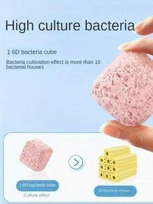 20pcs/Pack Aquarium Filtration Material, 3D Probiotic House, Bottom Filtration Media For Aquarium, Fish Tank Bio Filtration, Bacterial Culture - Multicolor - View 4
