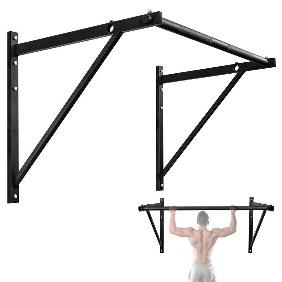 Heavy Duty Wall Mounted Pull Up Bar – Multi-Grip Pull Ups / Pull Up Bar Ceiling Mount / Joist Mount For Home Gym - A. Heavy Duty - View 1