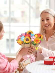 6set/1set-Millet Bouquet Craft Kit - Teacher Appreciation Bouquet Craft Kit, Make Your Own Bouquet Of Flowers For Mother's Day Homemade Thank You Gifts Crafts Family Fun Activities. -Easter Gift Small Gifts - Chinese New Year Small Gifts - Handmade DIY Small Gifts - Multicolor - View 5