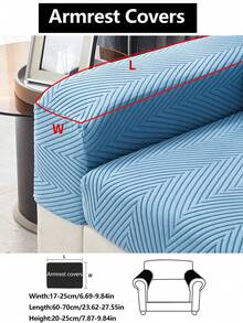 1件装弹力沙发套，防水防滑，四季通用，可机洗，宠物友好，适用于卧室和客厅的L型及1/2/3/4座沙发，柔软面料家具保护套 - 寶藍色 - 查看 20