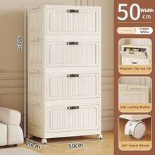 5/4/3/2/1 Armario plegable de varios niveles para almacenamiento de ropa, para uso de adultos, fácil de montar, para dormitorio - Multicolor - Ver 23