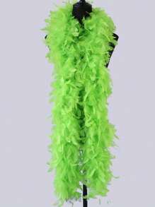 1 pieza Boa de plumas de pavo para mujer, para fiestas de cumpleaños, Halloween, Navidad, manualidades DIY, carreras de caballos, té, Año Nuevo, etc. Accesorios de disfraz de festival, accesorios de Halloween
