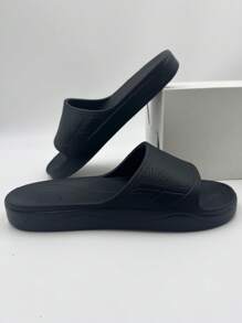 Men's Fashion Minimalist Slide Sandals, 2025 Summer New EVA One-Piece Soft Bottom Soft Face Comfy Lightweight Indoor Bathroom Non-Slip Odor-Resistant Quiet Casual Slippers For Men, Suitable For Vacation, Travel, Beach, Fishing