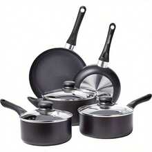 8-Piece Non-Stick Cookware Set, Black - 8-Piece - View 1