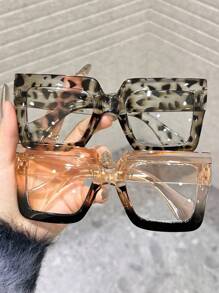 Shades Basics Modern Simple Style Square Plastic 4pcs Women Anti-Blue Light Glasses Fashion Eyeglasses,For Back To School Reading Watch Tv Appointment Outfits Street-Photography Accessories Suitable For All Face Shapes
