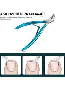 Professional Nail Clipper, Stainless Steel Nail Clippers, Ingrown Toenail Nipper Nail Care Tool - Multicolor - View 3