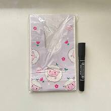 50 个/包 13.5*22 厘米卡通零食袋，羊羔和兔耳朵图案糖果袋，迷你节日礼品包装袋，适合节日、生日、派对、返校 - 彩色 - 查看 8