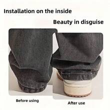 Invisible Trouser Leg Shortener Clips, Prevents Pants From Dragging, No-Sew Hidden Leg Closure Device, Keeps Bottom Hems From Dragging, Suitable For Jeans, Trousers