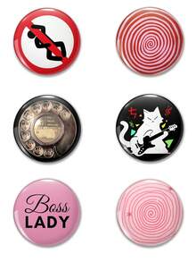 Cute Pattern Badge Brooch, Women Lapel Pin, Jacket Pins, Bag Charm, Apparel Accessories, Funny Gift For Friends, Family, Teachers, Students - Multicolor - View 1