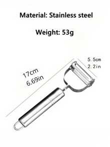 1/2 Pcs Stainless Steel Vegetable Peeler - Sharp, Kitchen Tool, Multi-Functional Veggie & Fruit Stem Cutter, Easily Peel Potatoes, Carrots, Cucumbers- Ideal For Home, Restaurant And Hotel