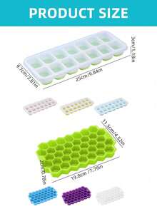 1pc Silicone Ice Cube Tray With Lid, Candy & Jelly Pudding Mold, Easy Release Juice Ice Mold, For Home Kitchen Freezer - - - View 5